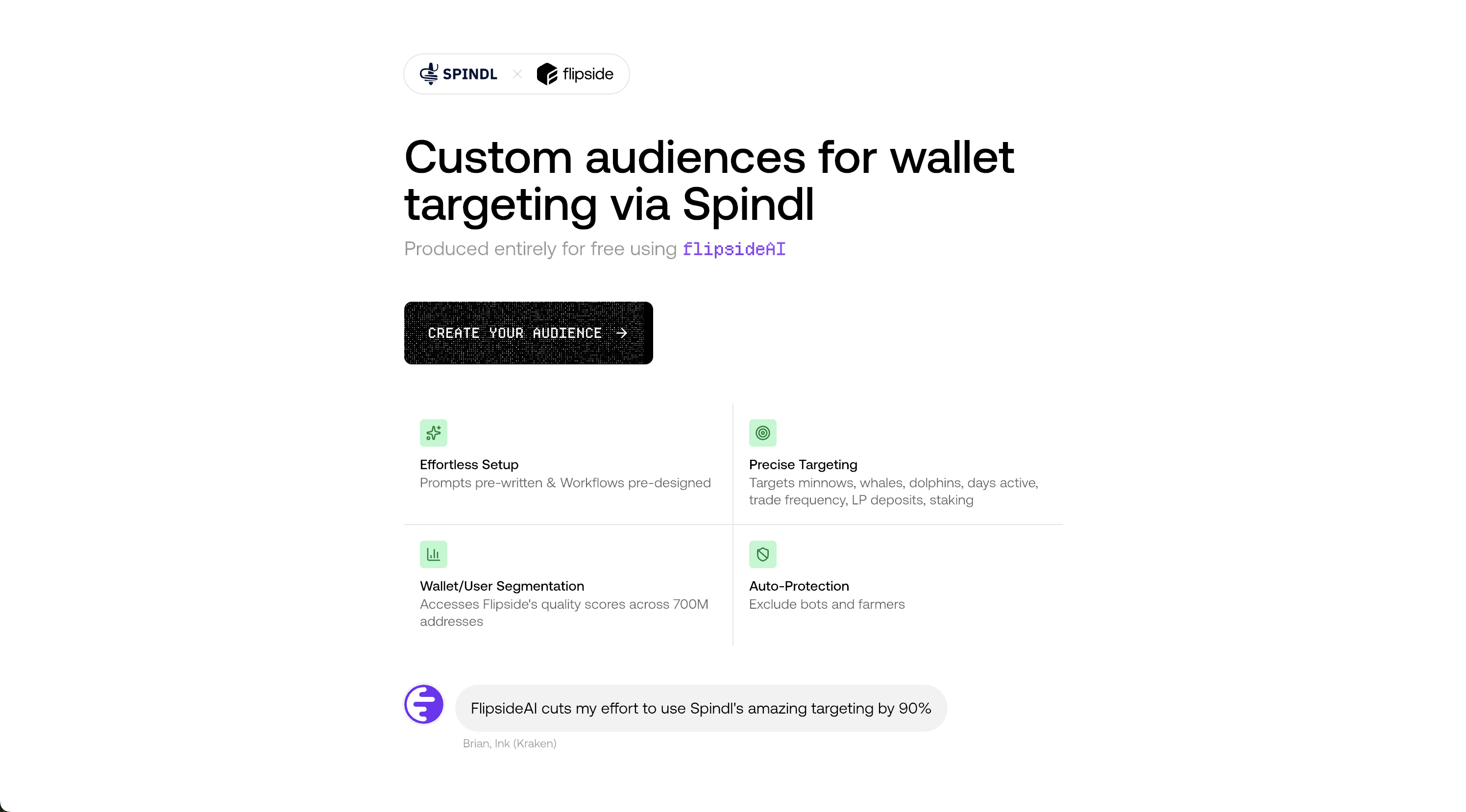 Wallet Targeting Agent for Spindl: Activate High-Value Users With Ease